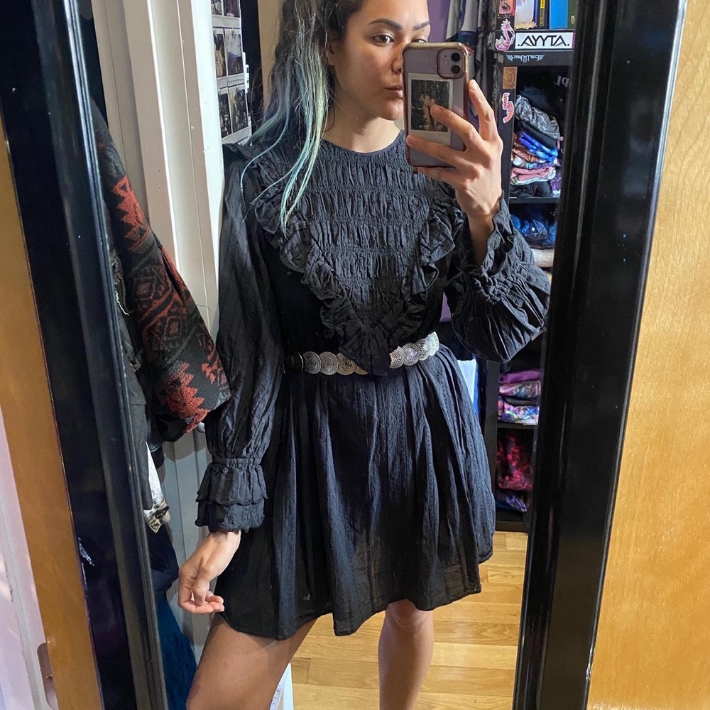 ASOS yoke long sleeve dress